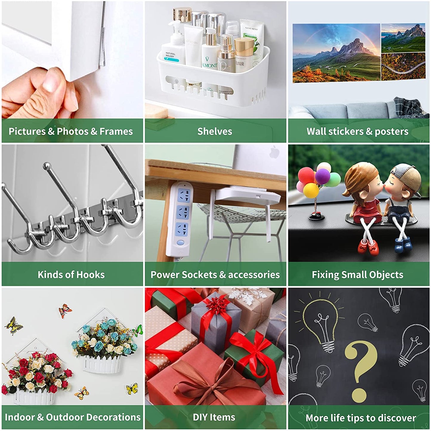 Double sided clear tape