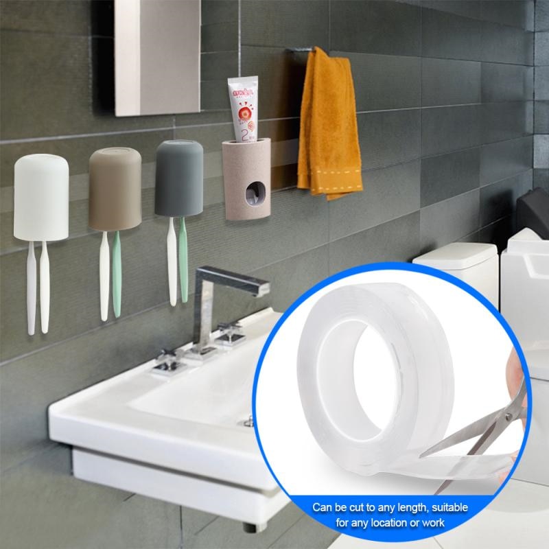 Double sided clear tape
