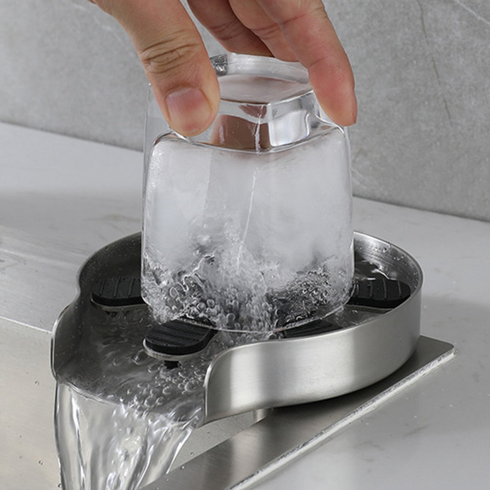 Rinser Cup Washer Coffee Cup Cleaning Tool Bar Faucet Washing Pressure Spray Kitchen Sink Automatic Cleaning Accessories