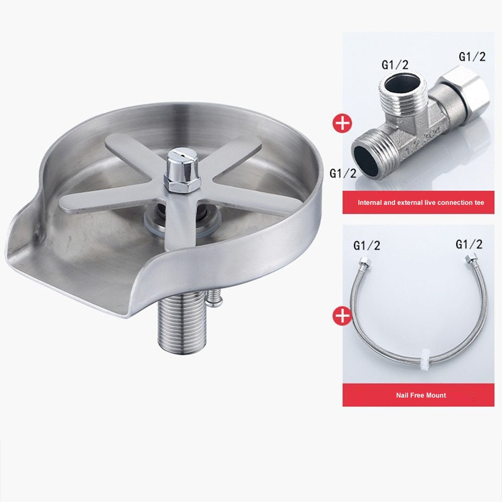 Rinser Cup Washer Coffee Cup Cleaning Tool Bar Faucet Washing Pressure Spray Kitchen Sink Automatic Cleaning Accessories