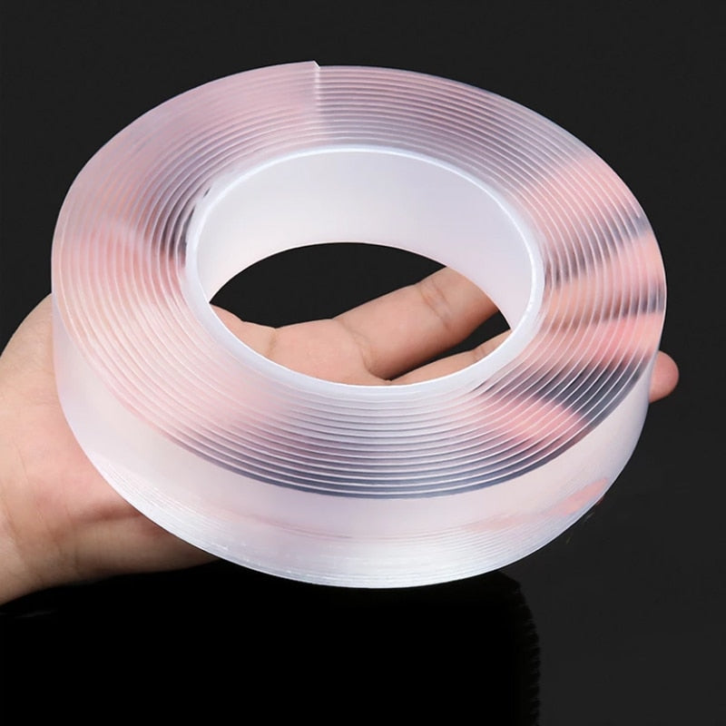 Double sided clear tape
